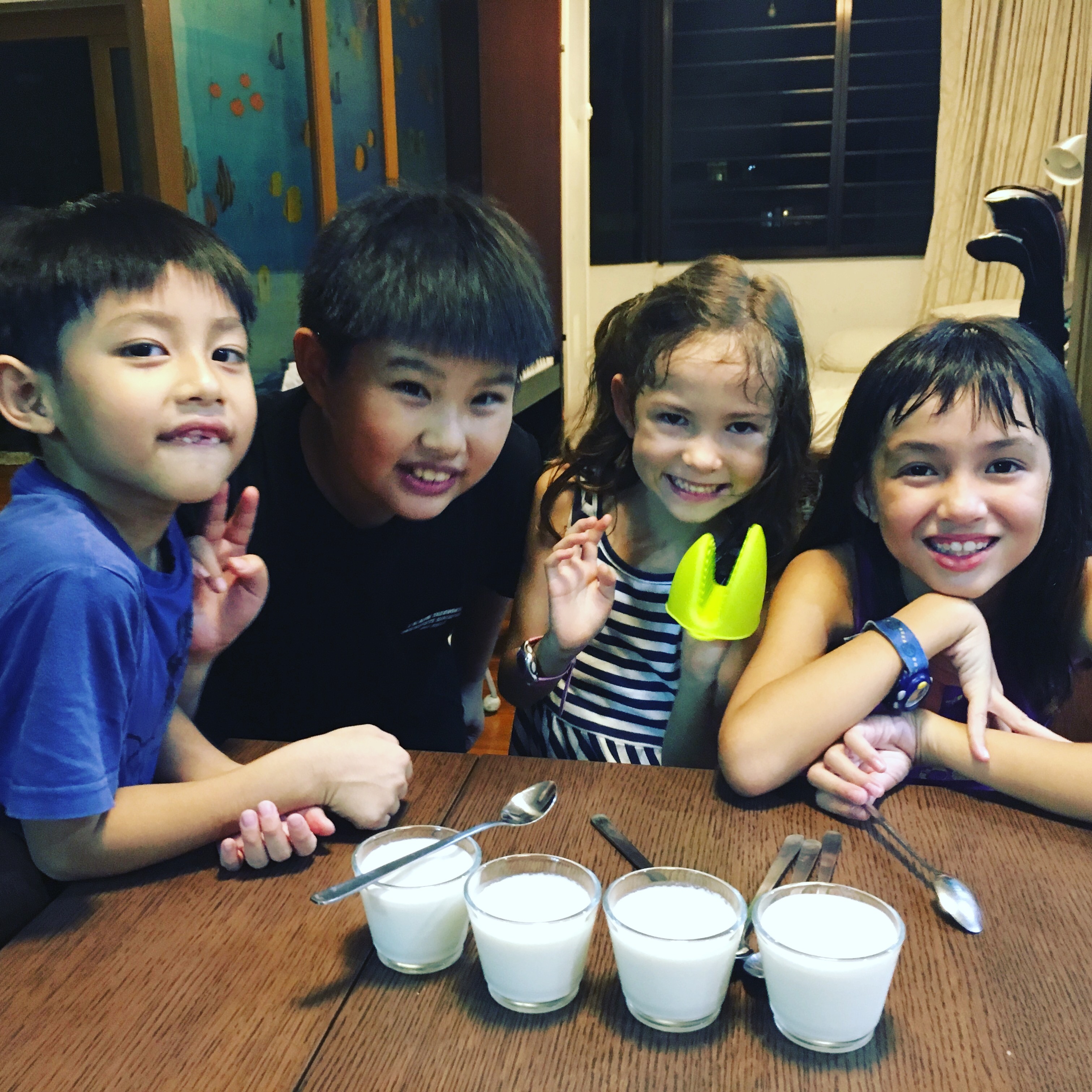 Kids Kicking & Making Ice Cream